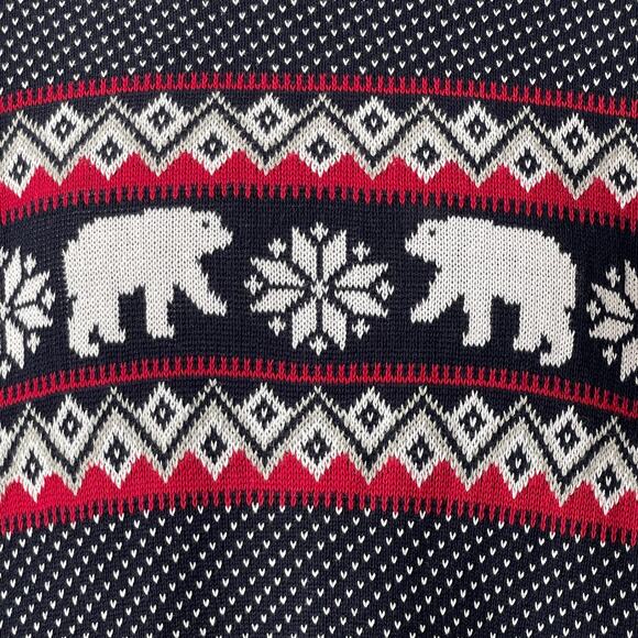 ASPEN Polar Bear Nordic Pattern Ugly Christmas Sweater Size Small NWT - Picture 2 of 6